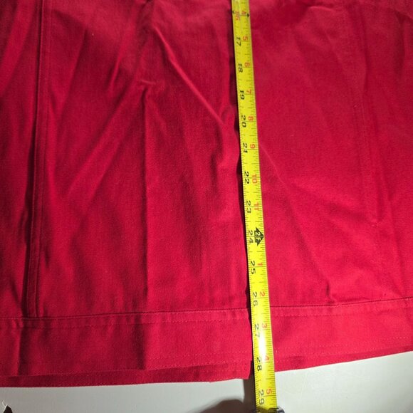 Quacker Factory Womens Red Sleeveless Button-Up Vest 1X western cowgirl country - Picture 10 of 10